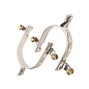 Fabricante Profesional de Espuelas de Acero Inoxidable para Carreras Ecuestres, Espuelas Españolas Personalizadas, Duraderas y Antideslizantes para Jinete - Product Image 5