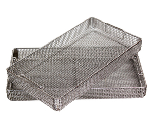 Stainless Steel Wire <b>Mesh</b> Tray Reusable Surgical Instrument Basket Medical Sterilization Tray - Product Image 4