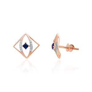 0.08ct Natural Diamond <b>Earrings</b> Round Brilliant VS-SI Clarity <b>Studs</b> in Solid Rose Gold <b>Fine</b> Jewelry Gift for Women - Product Image 3
