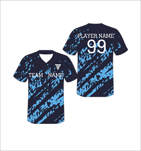 Camiseta de Béisbol Sublimada Personalizada, Roja y Negra con Camuflaje, Cuello en V, Manga Corta, para Hombre, Absorbe la Humedad, para Todas las Temporadas, con Nombre del Equipo Impreso - Product Image 4