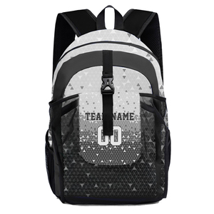 Sac à dos tactique personnalisable noir en nylon imprimé unisexe pour sports de plein air, souple, 36-56L, fermeture éclair, respirant - Product Image 5