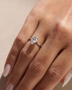 IGI Lab Grown Cut Diamond Vintage 14K Amarillo Boda/Anillo de compromiso Unisex Prong Setting Fine White Gold Anniversary - Product Image 1