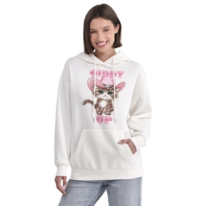 Sudaderas con capucha estampadas de invierno para mujer, ajustadas, con diseño personalizado, tallas grandes, con bolsillos. - Product Image 2