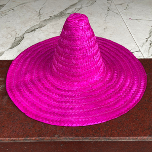 Chapeau de paille Sombrero mexicain naturel du Vietnam à large bord pour décorations de fête et protection solaire estivale 99 Gold Data - Product Image 2