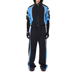Custom Vintage Casual Mens Sportswear Jogging Tracksuits Anti-Uv Zip Training Jogger Polyester <b>Wind</b> <b>Breaker</b> - Product Image 6