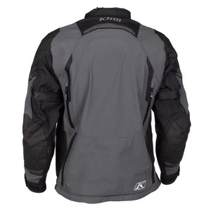 Blouson de moto pour homme, manches longues, imperméable, respirant, toutes saisons, pour l'aventure, gris bleu, dos en maille - Product Image 6