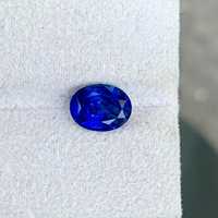 Zafiro Azul Natural, Corte Ovalado, Piedra Preciosa Suelta, Certificada por Terceros, Tamaño Libre para Joyería