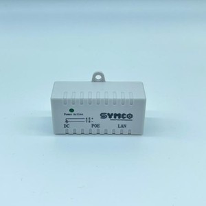 12V 24V SYMCO PoE Injector Passive Power over <b>Ethernet</b> Injector LAN + PoE DC Power Jack Plug and Play - Product Image 4