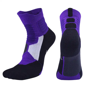 Chaussettes de sport professionnelles pour hommes et jeunes, en coton respirant, absorbant, antibactériennes, séchage rapide, vente en gros - Product Image 5