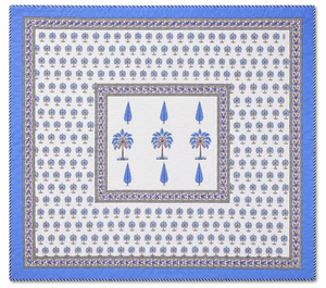 100% Cotton Indian Hand Block Printed Comforter <b>Set</b> Classic Blue Floral Reversible Premium Handmade AC <b>Bedspread</b> 3 Piece Bedding - Product Image 3