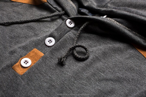 Sweat-shirt à capuche pour homme, coupe classique, automne-hiver, pull chaud, veste décontractée, imprimé en sérigraphie, logo uni sur le devant - Product Image 5