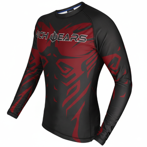 Rashguard de Jiu Jitsu pour Adultes, Maillot de Compression Dry-Fit pour MMA, BJJ, Grappling, Tenue d'Arts Martiaux No-Gi, Spandex/Polyester 240g - Product Image 2