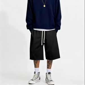 Short de sport d'été vintage délavé à l'acide, coupe courte, séchage rapide, effet usé - Product Image 2