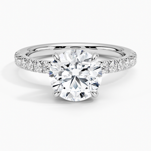 SOJ <b>Ring</b> 06 Round Cut 925 Silver Adorned Amelie Diamond & Rhodium Plated Wedding 2ct D Color VVS1 Moissanite GRA Certified - Product Image 1