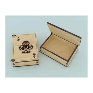 RR Enterprises Classic Style Wooden Card Game <b>Decorative</b> <b>Storage</b> <b>Box</b> Made in India - Product Image 1