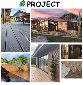 Carrelages de sol de jardin imperméables à l'eau DIY Plancher extérieur Wpc Composite Decking Board <span class=keywords><strong>Effet</strong></span> Bois - Product Image 6