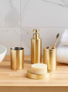 Juego de Baño Contemporáneo de Metal Ecológico con Opciones Personalizables para Decoración de Hogar de Lujo, Accesorios Organizados para Encimera - Product Image 4
