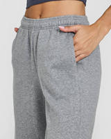 Pantalon de survêtement en molleton pour femme de qualité supérieure, coupe oversize, vente en gros, joggings décontractés à jambe large pour femme