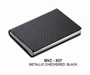 Porte-cartes de visite noir métallique, étui de qualité supérieure pour cartes de visite, idéal pour la promotion de la marque d'entreprise, cadeau promotionnel - Product Image 1