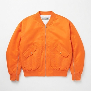 Blouson Bomber Rétro Homme en Polyester/Coton, Réversible Double Face, Col Montant, Coupe-Vent, Doublure Polaire, Hiver, Logo Frontal, Décontracté - Product Image 1
