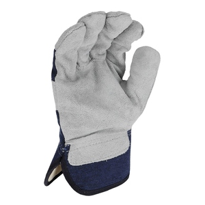 Nouvelles gants de travail en cuir de vachette pleine fleur avec logo personnalisé, résistants à l'abrasion, pour la sécurité industrielle et les travaux lourds. - Product Image 5