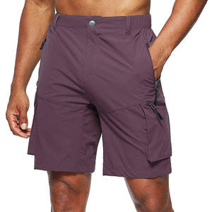 Shorts Cargo Décontractés pour Hommes en Polyester/Coton Tricoté, Fermeture Boutonnée, Design Personnalisable, Faible MOQ pour Commandes en Gros - Vente Chaude OEM - Product Image 1