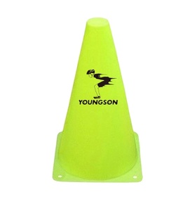Cônes de football fluorescents vert et doux, jeu pour l'entraînement sportif - Product Image 1