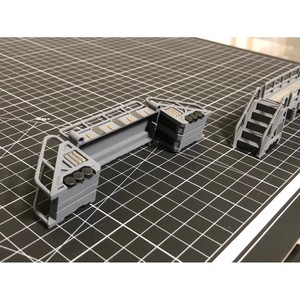 1/144 Scale Hangar Maintenance <b>Platform</b> <b>Ladder</b> Bridge Set Construction Toy Plastic Diorama Accessories Assembly Model Equipment - Product Image 2