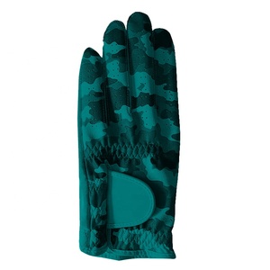 Gants de golf sportifs pour hommes en cuir Cabretta de qualité supérieure, en peau de mouton véritable, personnalisables avec logo OEM, camouflage, doigts entiers - Product Image 4