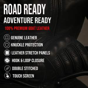 Gants de moto en cuir véritable, respirants, antidérapants, pour hommes et femmes, pour motards de rue, quatre saisons, doux - Product Image 3