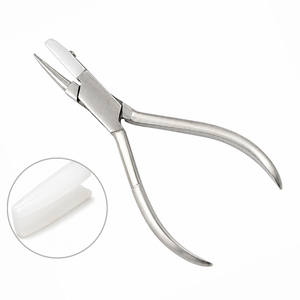 Half Nylon Jaw Half Round Nose Pliers Jewelry Tool Non Marring <b>Wire</b> Looping Shaping DIY <b>Craft</b> Durable Hand Tool - Product Image 1