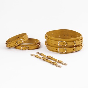 Ensemble de harnais de cuisse et ceinture en cuir véritable sexy, style punk, avec jarretières et chaîne de corps RTTS-0061 - Product Image 1