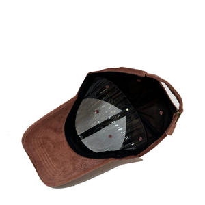Proventure Industry Velvet 6-Panel <b>Plain</b> <b>Baseball</b> <b>Cap</b>-PU Material Adjustable Metal Buckle Closure Vintage Unisex Summer <b>Cap</b> - Product Image 3