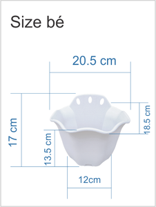 Macetas colgantes de plástico para hortensias montadas en la pared creativas para balcón y decoración del hogar - Product Image 3