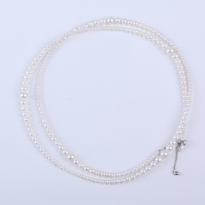 Collar de Perlas de Agua Dulce Naturales Blancas Brillantes de 2-2.5mm, Material Semiacabado Libre de Núcleos, Pulsera - Product Image 1