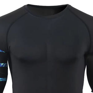 เสื้อรัดกล้ามเนื้อแขนยาว MMA แห้งเร็ว ดีไซน์ใหม่ สำหรับผู้ชาย ขายดี รับสั่งพิมพ์ลาย ชุดสำหรับต่อสู้ MMA - Product Image 3