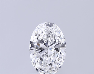 Diamant blanc ovale de 1 carat, symétrie exceptionnelle et éclat de feu glacé époustouflant, pour la création de bijoux fins sur mesure. - Product Image 1