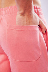 Men's Pink Cargo Shorts Mid Waist Drawstring Elastic Cotton Casual Bermuda Shorts Pockets Solid Color - Product Image 3