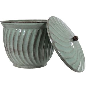 กระถางเก็บสายยางทองแดงแบบมีเสาตรงกลางสำหรับจัดเก็บสายยางน้ำกลางแจ้ง - Product Image 6