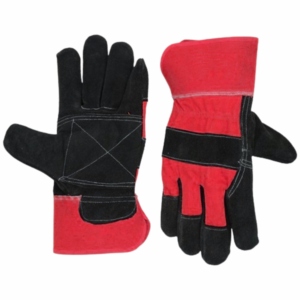 <b>Long</b> Lasting Reinforced Cowhide Split Leather Rigger <b>Gloves</b> Industrial Heavy Duty Heat Resistant Rubberized Cuff Safety <b>Gloves</b> - Product Image 5