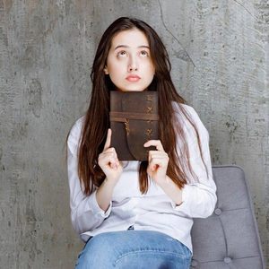 Leather Bound <b>A5</b>/A6 Magnetic <b>Diary</b> Journal for Men Women Daily Travel Use 120 Sheets Lined Paper Gift Option - Product Image 3
