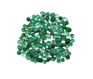 พลอยมรกตธรรมชาติจากแซมเบีย รูปทรงผสมแบบคาโบชอง ขนาด 3-6*9 มม. น้ำหนัก 5 กะรัต สำหรับทำเครื่องประดับ - Product Image 4