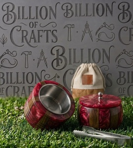 Wholesale Premium Emerald Green Resin Wood Mabkhara Set Tabletop Charcoal Oud Burner <b>Box</b> With Tong - Product Image 2