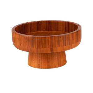 Handmade Durable Lightweight Eco-Friendly Wood Bowl with Black White Geometric Pattern Modern Design for <b>Camping</b> Use - Product Image 5