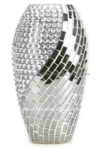 Maceta de ágata de vidrio de mosaico antiguo hermosas artesanías de piedra semipreciosa talladas en arte grabado y piedras preciosas coleccionables - Product Image 6