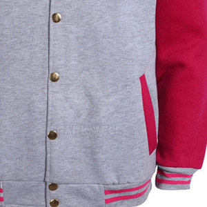 Premium Eco-Friendly Letterman Jacket Fashionable Cotton Blend Warm Outerwear with Front Logo for Casual Sports Style Men - Product Image 4