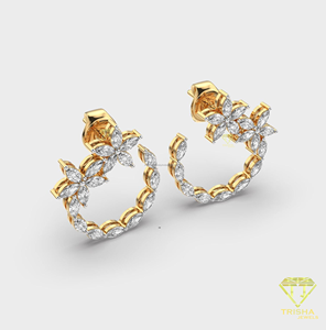 Pendientes cuadrados estilo Hip Hop con acabado en oro blanco, joyería de lujo para streetwear, accesorio de moda para hombres y mujeres, ideal para fiestas y discotecas. - Product Image 3