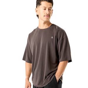 T-shirt Homme Oversize à Manches Courtes Coupe Ample Décontracté Streetwear Coton Haut de Gamme pour Entraînement OEM Vente en Gros - Product Image 2
