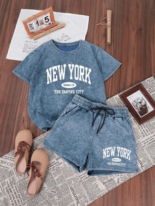 Ensemble d'été pour femmes, uni, 100% coton, séchage rapide, écologique, respirant, léger, décontracté, vêtements de loisirs actifs, prix abordable - Product Image 5