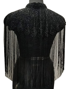 <b>Top</b> Trending Handbeaded Hand Embroidery Super Cool Fully Embellished Classic Bespoke Cape <b>Top</b> Blouse <b>Plus</b> <b>Size</b> Autumn Winter - Product Image 3